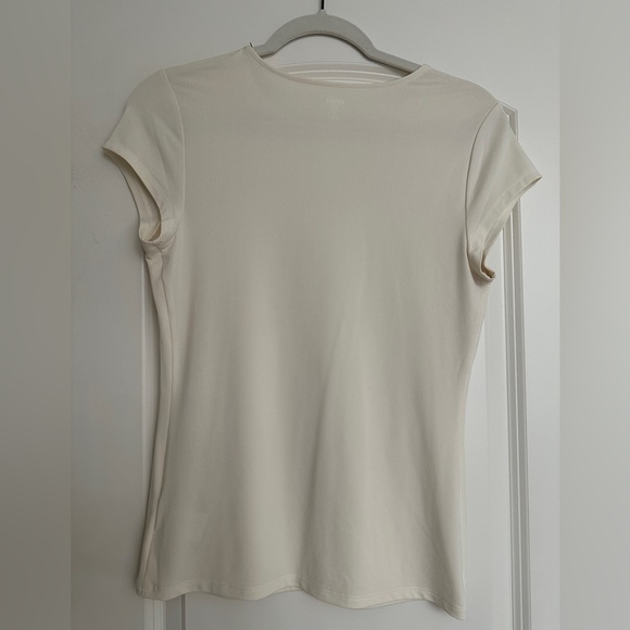 NWT Express Cream Fitted Tee - Picture 6 of 6